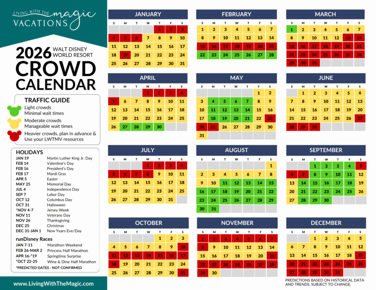 Disney Crowd Calendar November 2026