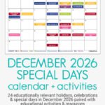 December 2026 Awareness Days and World Celebrations Printable Calendar 683x1024 1