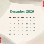 December 2026 Advent Calendar Template edit online
