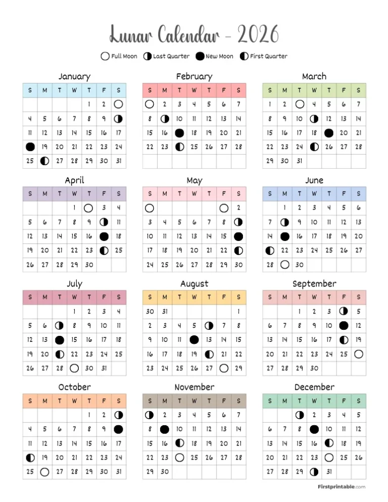 November 2026 Calendar With Holidays And Moon Phases
