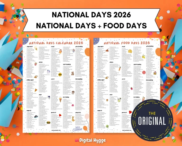 Calendar Of Food December National Days 2026