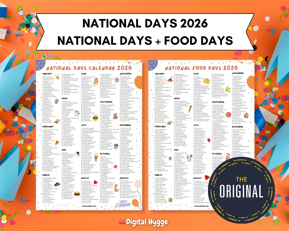 National Days and Food Days 2026