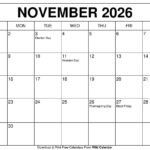November 2026 Calendar