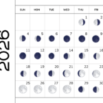 October 2026 Calendar with Moon Phases Template edit online