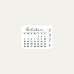 October 2026 Desktop Wallpaper Background Minimal Beige SaturdayGift