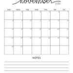 Printable November 2026 Calendar Style 144 791x1024 1