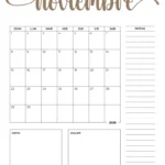 Spanish Printable November Calendar 2026 Template 29