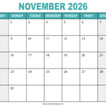 free printable calendar november 2026 eeeeee 44aaaa