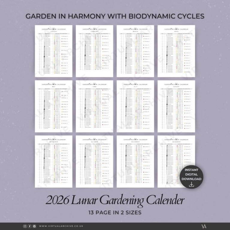 Gardening By The Moon Phase Calendar November 2026