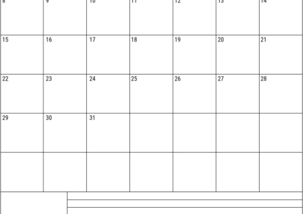 2027 august vertical calendar with notes