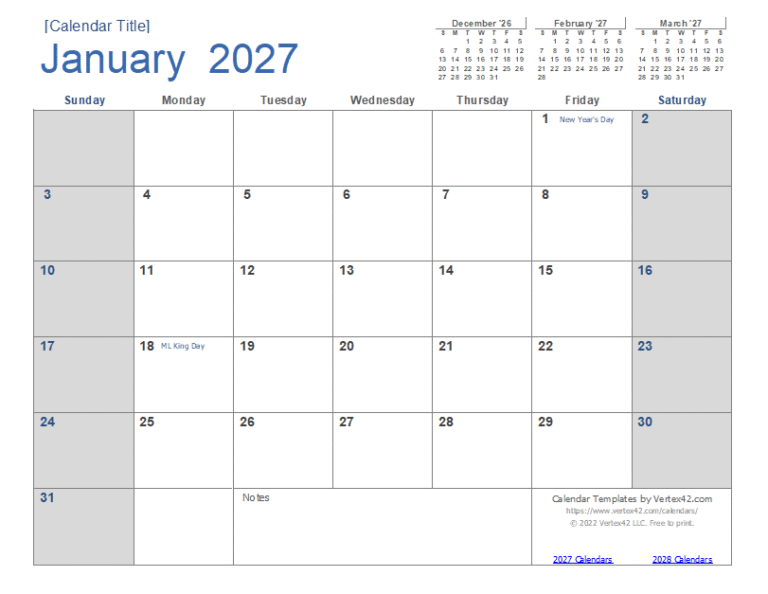 Word Calendar Templates 2027: Your Ultimate Guide to Easy Planning