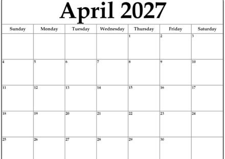 April 2027 calendar b3 2