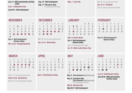 Garland Independent School District Calendar 791x1024 1
