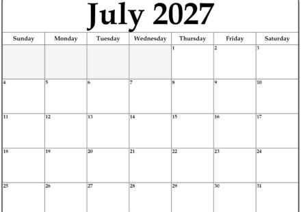 July 2027 calendar b4 1