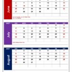 June to August 2027 Calendar with Holidays 1