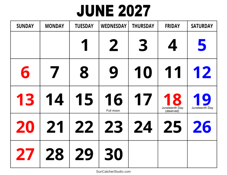 June Printable Calendar 2027 45 large print june 2027 calendar fefeff fefefe 4