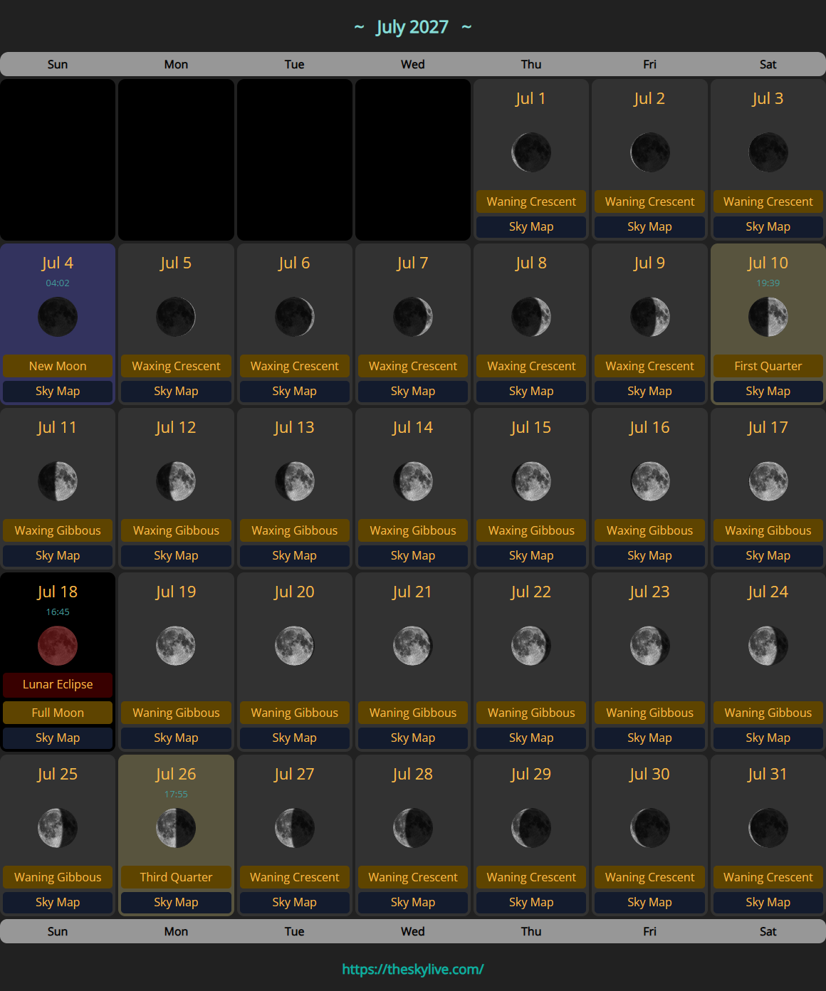 moon calendar 2027 07
