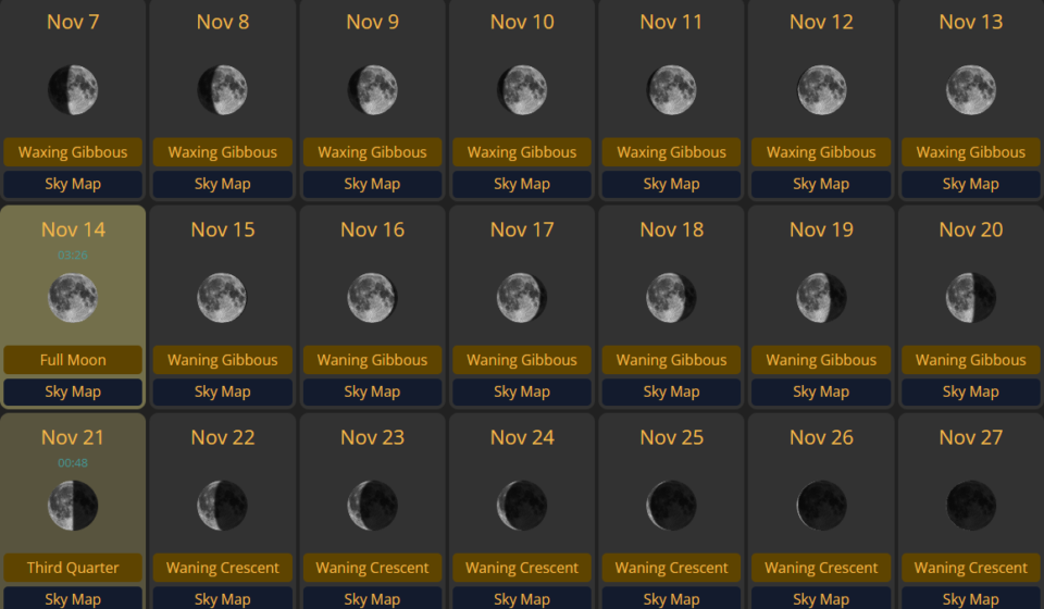 moon calendar 2027 11