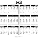 printable 2027 calendar dddddd 010101 10